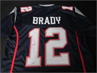 Tom Brady signed football jersey COA