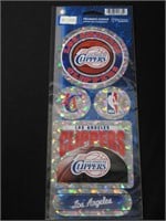 Los Angeles Clippers Prismatic Stickers NEW