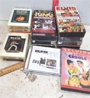 Elvis VHS, CD's, DVD's 8 Track Tapes. Some Sealed