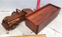 Hand Made Car & Redwood Box
