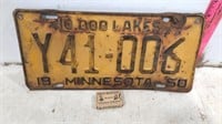 1950 MN Lic Plate, Old Smith Bros Black Cough Drop