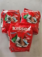 (3) Hershey's Kisses Milk Chocolate Bags 34.1oz