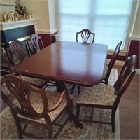 Mahogany Table & 6 Chairs