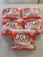 (5) Tootsie Pops Candy Cane