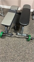 2 Weight Benches & Curl Bar