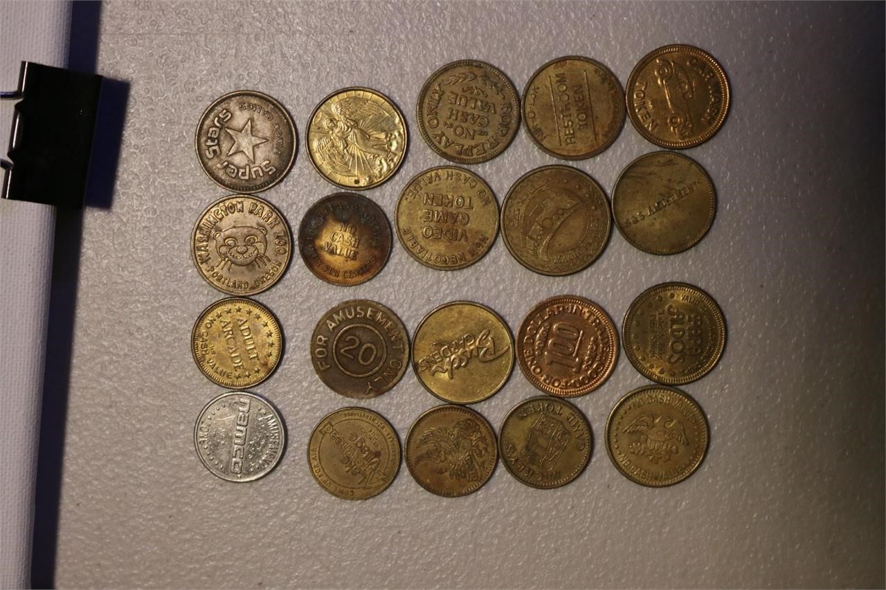 Coins, Tokens, Stamps