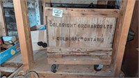 Colbright orchards crate and contents