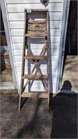A framed Wooden Ladder