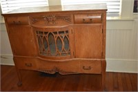 Antique tiger oak Victorian sideboard