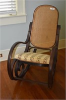 Bentwood Mesh Rocking Chair