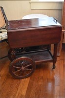 Vintage Drop-leaf Tea Cart. Excellent condition.
