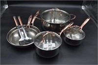 denmark 10 piece Stainless Steel Cookware set