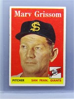 1958 Topps Marv Grissom