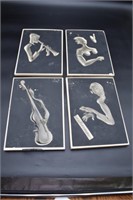 Depicting Jazz Musicians ( Plaster Panels)