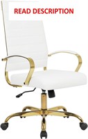$170  High Back Office Chair  PU  Gold Frame