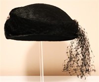 Vntg Black Hat w/Netting