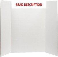 $19  Desk Tech Tri-Fold Board  1-pk White