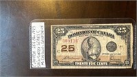 Canada 25 cent Bill 1923