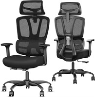 $120  Office Chair  Ergonomic  Adjustable  Black