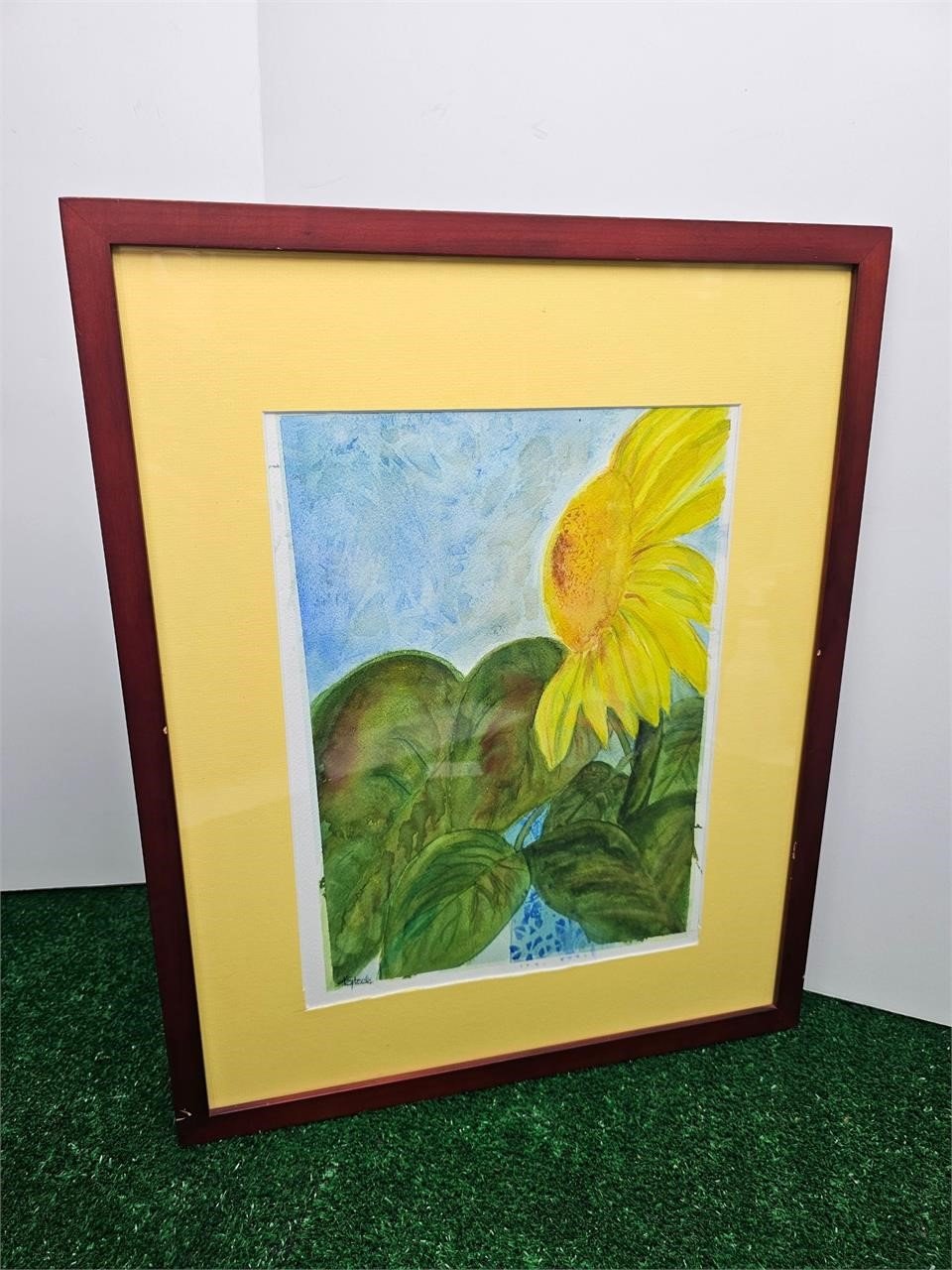 Sunflower Watercolor  17 x 21