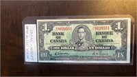 Canada 1937 dollar bill