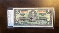 Canada 1937 one dollar bill