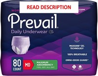 $53  Prevail Proven S/M Pull-Up Underwear  80 Coun