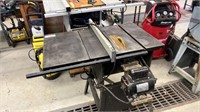 Tablesaw with motor