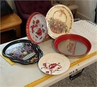 Trays  5 & Holiday Plate
