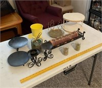 Candles, Candle Holders, Watering Can & More