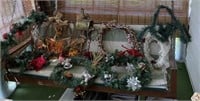 Holiday Wreaths, Fall Decor & Metal Mailbox Decor