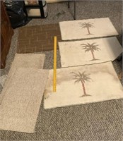 Throw Rugs 3 & 2 Carpet Pieces