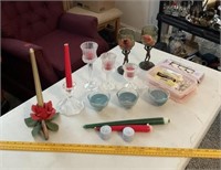 Various Candles & Candle Holders