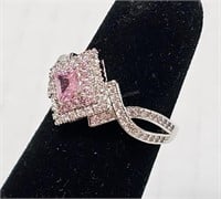 New .925 Pink Tourmaline Ring
