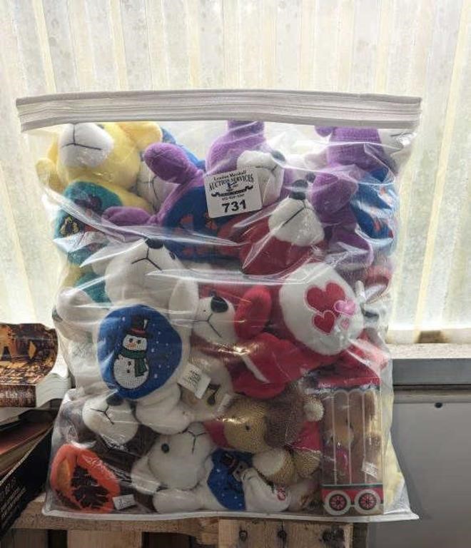 Bag of Plush Toy dogs