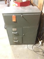 Lockable metal cabinet