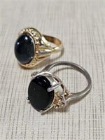 Black Onyx Ring Lot