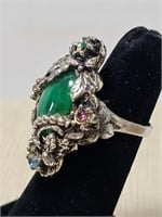 "Royal Crest" Malachite Ring