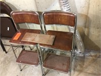 Costco kitchen stools, folding chair