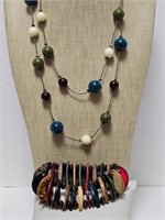 Retro Beaded Necklace Lot