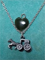 .925 Carriage Pendant Necklace