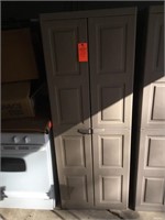 2 door plastic storage cabinet
