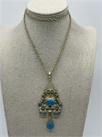 Danielle Stevens Etruscan Style Long Necklace