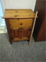 Wooden Cabinet on Wheels