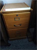 Wooden Filing cabinet 2 Drawer