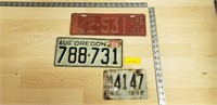 Antique License Plates, Oregon