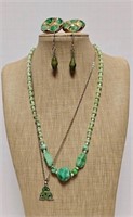 Vintage Glass Bead Necklace Lot