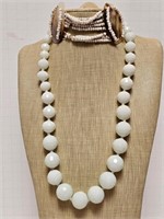 Antique Glass Beaded Necklace