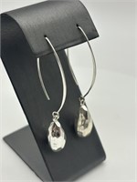 Sterling Silver Edgy Threader Earrings