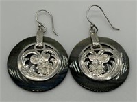 Talia Merav Sterling Silver Abalone Earrings